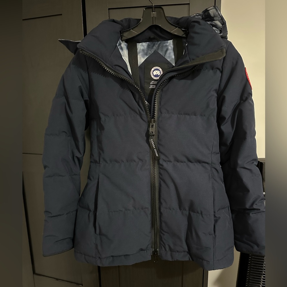 CANADA GOOSE CHELSEA PARKA HOOD ADMIRAL BLUE NAVY REGENERATION CLASSIC LABEL XS